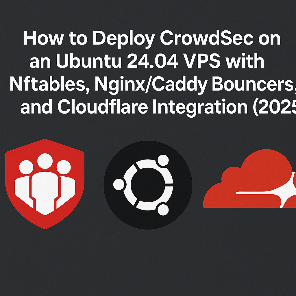How to Deploy CrowdSec on an Ubuntu 24.04 VPS with Nftables, Nginx/Caddy Bouncers, and Cloudflare Integration (2025)